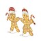 32 Inch H Set of 2 Heart Shaped Gingerbread Men with Box 50L Warm